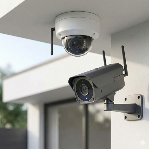 Smart CCTV solution with high-definition video, remote monitoring, and reliable intrusion detection for homes and commercial spaces